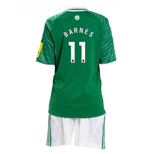 Stroje piłkarskie Newcastle United Harvey Barnes #11 Koszulka Wyjazdowej dla dzieci 2025-26 Krótki Rękaw (+ szorty)